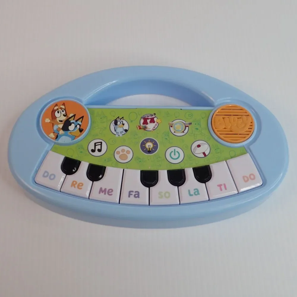 Bluey Musical Toys Lot of 2 Vtech Drum Set & Kidz Toyz Bluey Keyboard